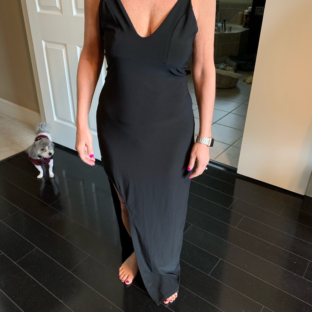 Long, black dress